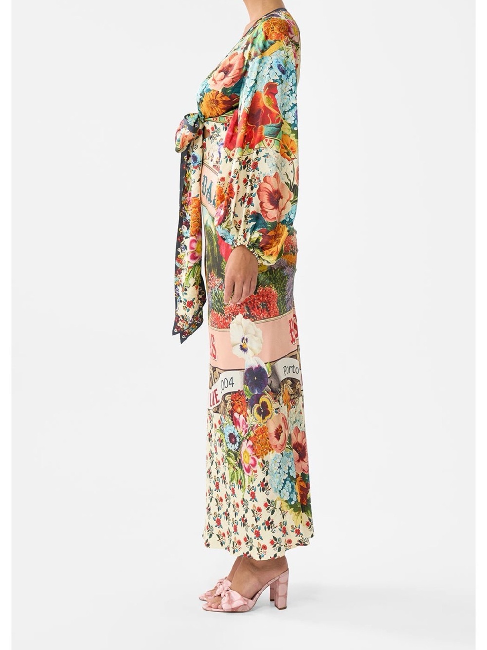 Camila Aromatic Amor Floral Printed Tie-Front Maxi Dress - Picture 8 of 8